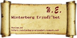 Winterberg Erzsébet névjegykártya