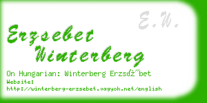 erzsebet winterberg business card